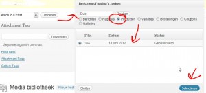 WordPress Media Library - uitleg over koppelen afbeelding aan post
