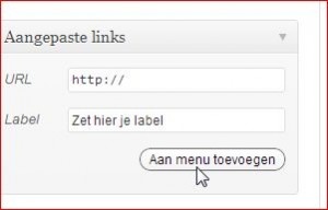 WordPress-menu-zonder-link-maken